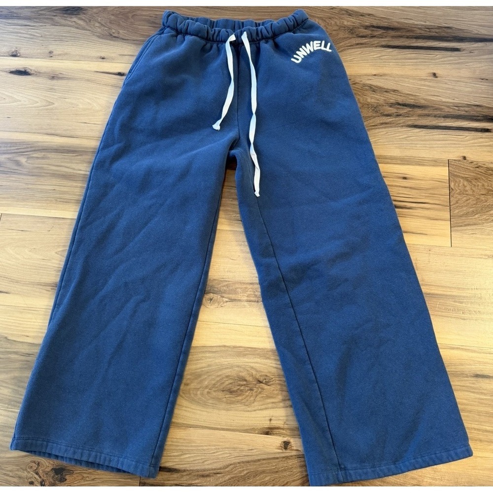 Unwell Sweatpants Alex Cooper Call Her Daddy Blue Wide Leg Lounge S Athleisure